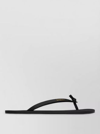 Saint Laurent leather knotted flip flops