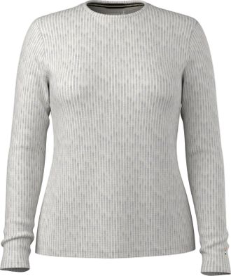 Smartwool Thermal Top Womens Ash Heather Long Sleeve Crew Neck GBO3981