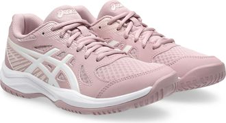 Asics Hallenschuh ASICS UPCOURT 6, Damen, Gr. 37,5, morganite, wei&szlig;, Textil, Schuhe Hallenschuh, besonders geeignet f&uuml;r Handball und Volleyball