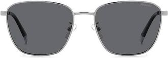 Polaroid Polarized Grey Square Mens Sunglasses PLD 4159/G/S/X 06LB/M9 56
