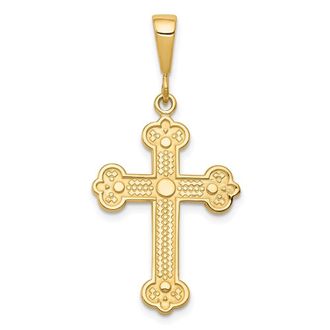 Diamond2Deal 10k Yellow Gold Cross Charm