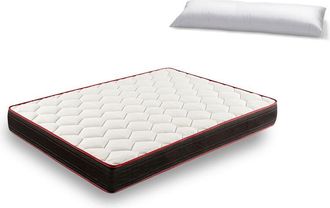 HOGAR 24 Ct94- Colch&oacute;n Viscoel&aacute;stico 80 X 200 Cm + Almohada Tacto Pluma, Extra Confort, Reversible (verano-invierno) Con Tejido 3d Y Aloe Vera