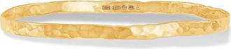 Dower & Hall 4mm Hammered Nomad Bangle in Yellow Gold Vermeil at Nordstrom, Size Medium