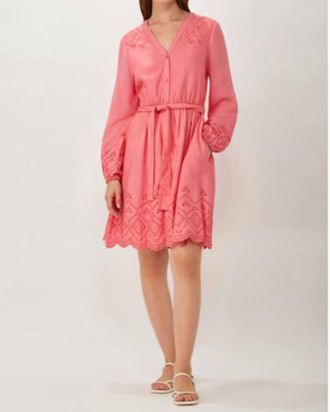 ECRU Eyelet Dress In Summer Pink