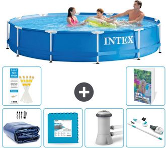 Intex Piscina Con Estructura Redonda - 366x76 Cm - 7-piezas S145