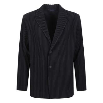 Issey Miyake Blazers, male, Blue, XL, Single-breasted Jacket