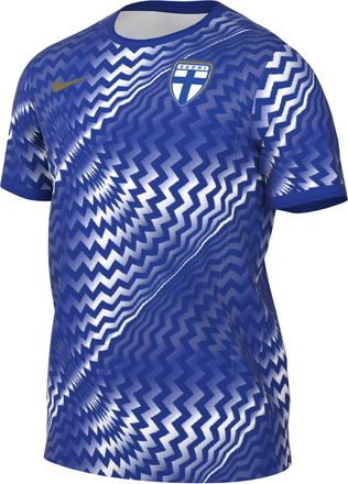 Nike Finland Nike Mens Dri-FIT Soccer Pre-Match Short-Sleeve Top in Blue | IO4514-413