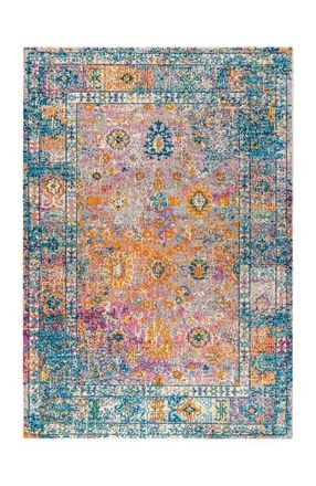 Jonathan Y Designs Bohemian FLAIR Boho Vintage Medallion Area Rug in Cream/navy at Nordstrom, Size 4Ft 0In X 6Ft 0In