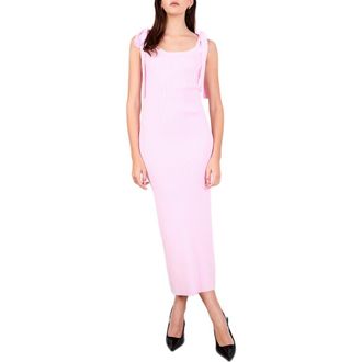 endless rose Rib Midi Tank Dress in Pink at Nordstrom Rack, Size Medium