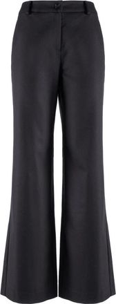 Nenette Tailored Wide-leg Broeken - Dames - Broeken - Grijs - Maat: XS Zijde