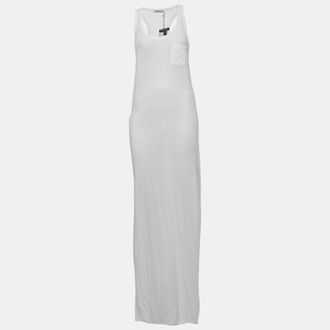 Alexander Wang White Jersey Tank Dress