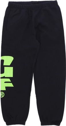 HUF Zwarte Fleece Trainingsbroeken Elastische Taille - Heren - Sweatpants - Zwart - M - Katoen - Broeken
