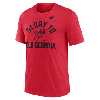 Nike Georgia Legacy Mantra Nike Mens College T-Shirt in Red | NJFDEX48UGV-1MJ