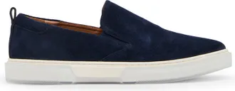 Steve Madden Lansten Flat Shoe NAVY SUEDE