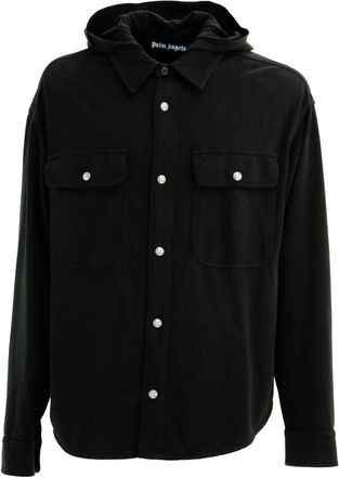Palm Angels Classic Logo Hooded Overshirt