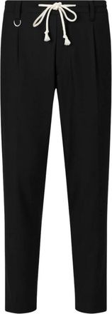 Paolo Pecora Cropped Broeken - Heren - Vrijetijds broeken - Zwart - L - Broeken