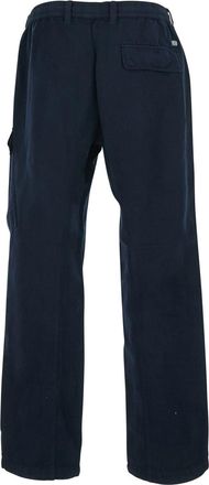 C.P. Company Mens Trousers Blue Cotton-Linen