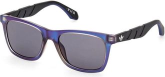adidas Sportieve Vierkante Zonnebril Navigator Unisex - Heren - Zonnebrillen - Paars - 53 MM - Accessoires