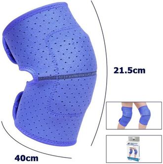 Trade Shop Trade Shop - Coppia Ginocchiere Fascia Tutore Anallergica Lavabile Per Bambini Colore Blu M