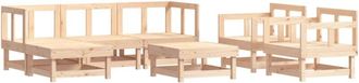 vidaXL Juego De Muebles De Jard&iacute;n 7 Piezas Madera Maciza De Pino Vidaxl