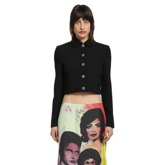 Versace Double Wool Crop Jacket