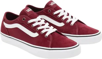 Vans Filmore Decon Sneaker in Red/White Suede Men