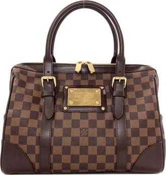 Louis Vuitton Damier Canvas Ebene Damier Canvas Boston Bag (Pre-Owned)