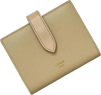 Celine Pre-owned Wallets, female, Beige, Size: ONE SIZE Pre-owned Leather Wallet