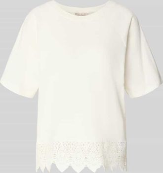 Freequent T-Shirt mit H&auml;kelspitze Modell Cimon in Weiss, Gr&ouml;&szlig;e XL