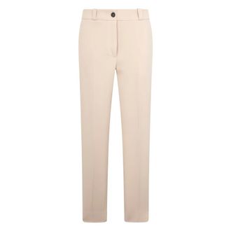 PESERICO Stretch Cotton Satin Trousers