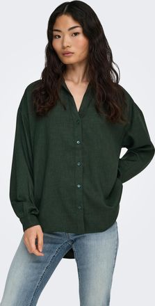 Only Hemdbluse ONLY ONLHARRIET LIFE L/S SHIRT WVN, Damen, Gr. XS, rosin detail:melange, Web, Obermaterial: 100% Polyester, meliert, regular fit Po-bedecken