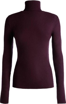 Bally Orchid Wool Turtleneck Sweater