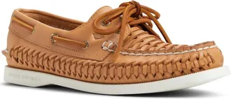 Sperry Top-Sider Authentic Original 2-Eye Womens Brown Moc Toe Boat Shoe HTAT1378
