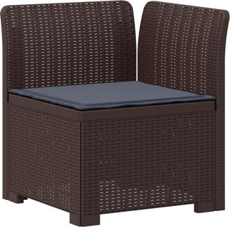 vidaXL Sill&oacute;n Individual De Jard&iacute;n Con Coj&iacute;n Apariencia De Ratan Pp Vidaxl