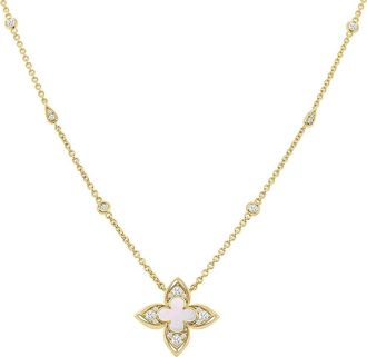 Sabrina Designs 14K 1.40 Ct. Tw. Diamond & Mother Of Pearl Necklace