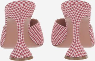 Amina Muaddi Womens Sandals Lupita Fabric And Leather Multicolour