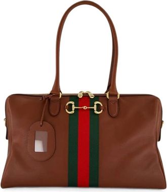 Gucci Bolso Boston Horsebit - Bags - Mujer - Marr&oacute;n - ONE SIZE