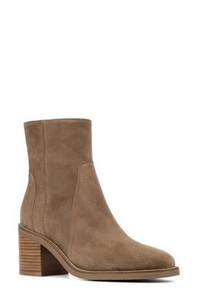 Aquatalia Janella Weatherproof Bootie in Champagne Suede at Nordstrom Rack, Size 7