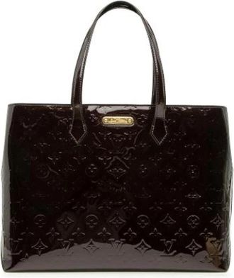 Louis Vuitton Pre-owned Wilshire MM - Dames - Vintage Shopper - Paars - ONE Size - Leer - Vintage
