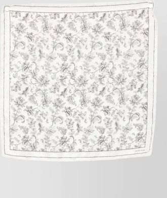 Golden Goose journey silk twill square floral foulard