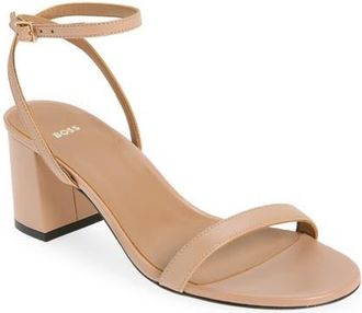 BOSS Cristas Ankle Strap Sandal in Pink at Nordstrom, Size 12