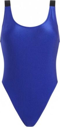 Calvin Klein Scoop Back Badpak uit &eacute;&eacute;n stuk - Dames - Badpakken - Blauw - XS - Badmode