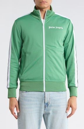 Palm Angels Classic Logo Track Jacket in Green White at Nordstrom Rack, Size X-Small