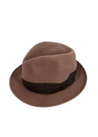 Bespoke Aristocrat Brown Wool Fedora
