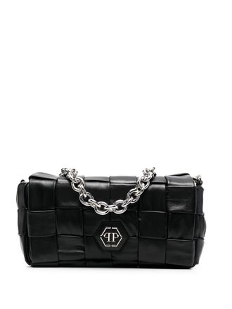 Philipp Plein Hexagon medium shoulder bag - women - Calf Leather - OS - Black