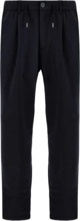 Herno Broek in Warm Tech - Heren - Straight fit broeken - Blauw - XL - Katoen - Broeken