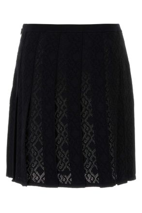 Givenchy Womens Black Viscose Blend Skirt Gonne