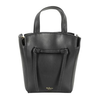 Mulberry Clovelly Mini Tote - Dames - Tassen - Zwart - Maat: ONE Size Zijde