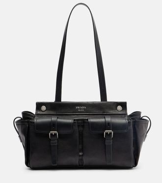 Prada Prada Route leather tote bag