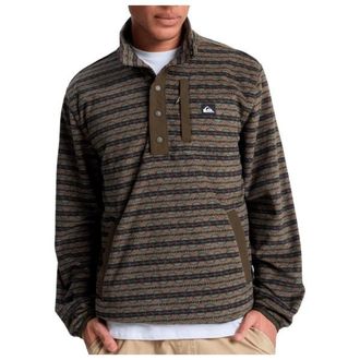 Quiksilver No Destination Half Snap Fleecepullover f&uuml;r Herren | schwarz